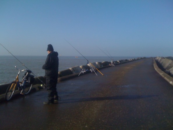 Lekker rustig, lekker zonnetje, geen vis