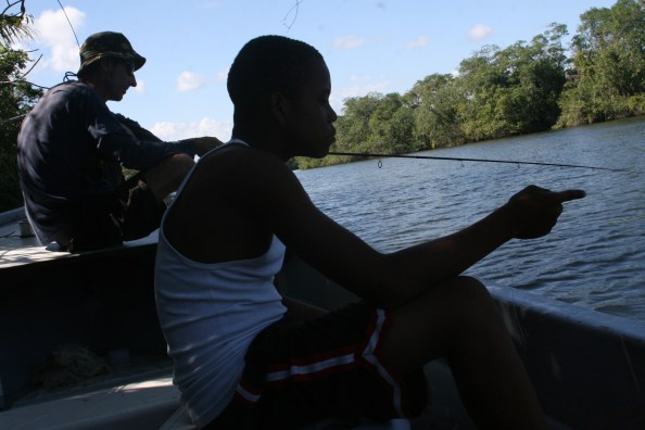 Aan de riviermonding