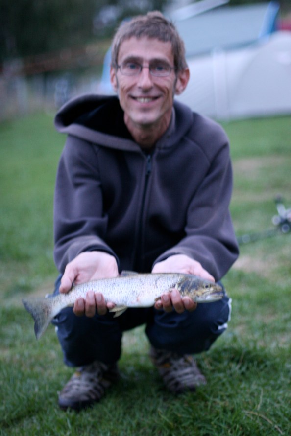 Een beetje emotioneel, m'n eerste zeeforel