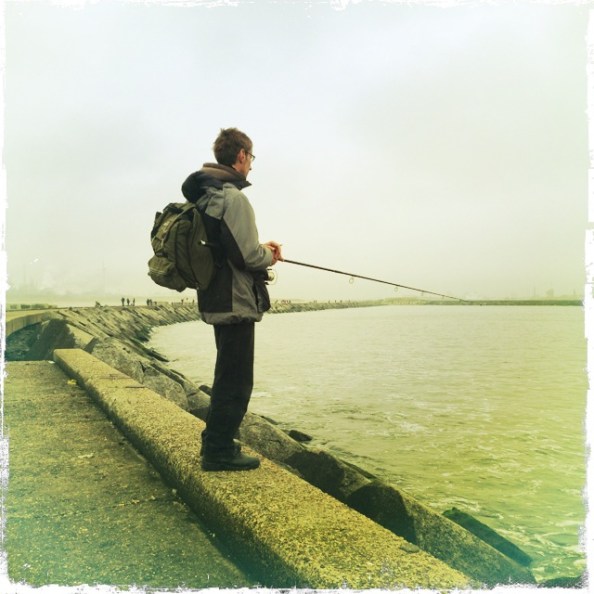 Marc vissend Foto Petra de Boer