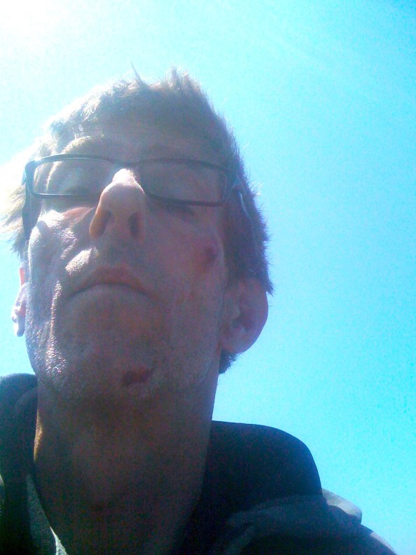 Plat op de bek gegaan