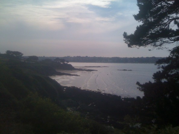 Uitzicht bij HW vanaf de camping Hortensias