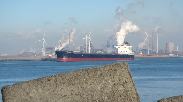 nauwelijk wind en gelukkig westelijk...